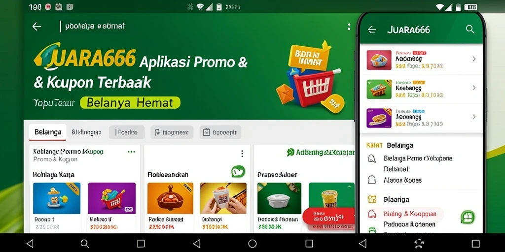 Tampilan antarmuka JUARA666 yang intuitif untuk promo & kupon.