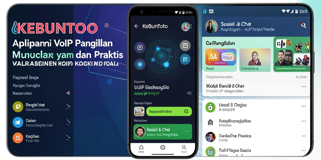 Antarmuka aplikasi KEBUNTOTO dengan fitur VoIP Panggilan.